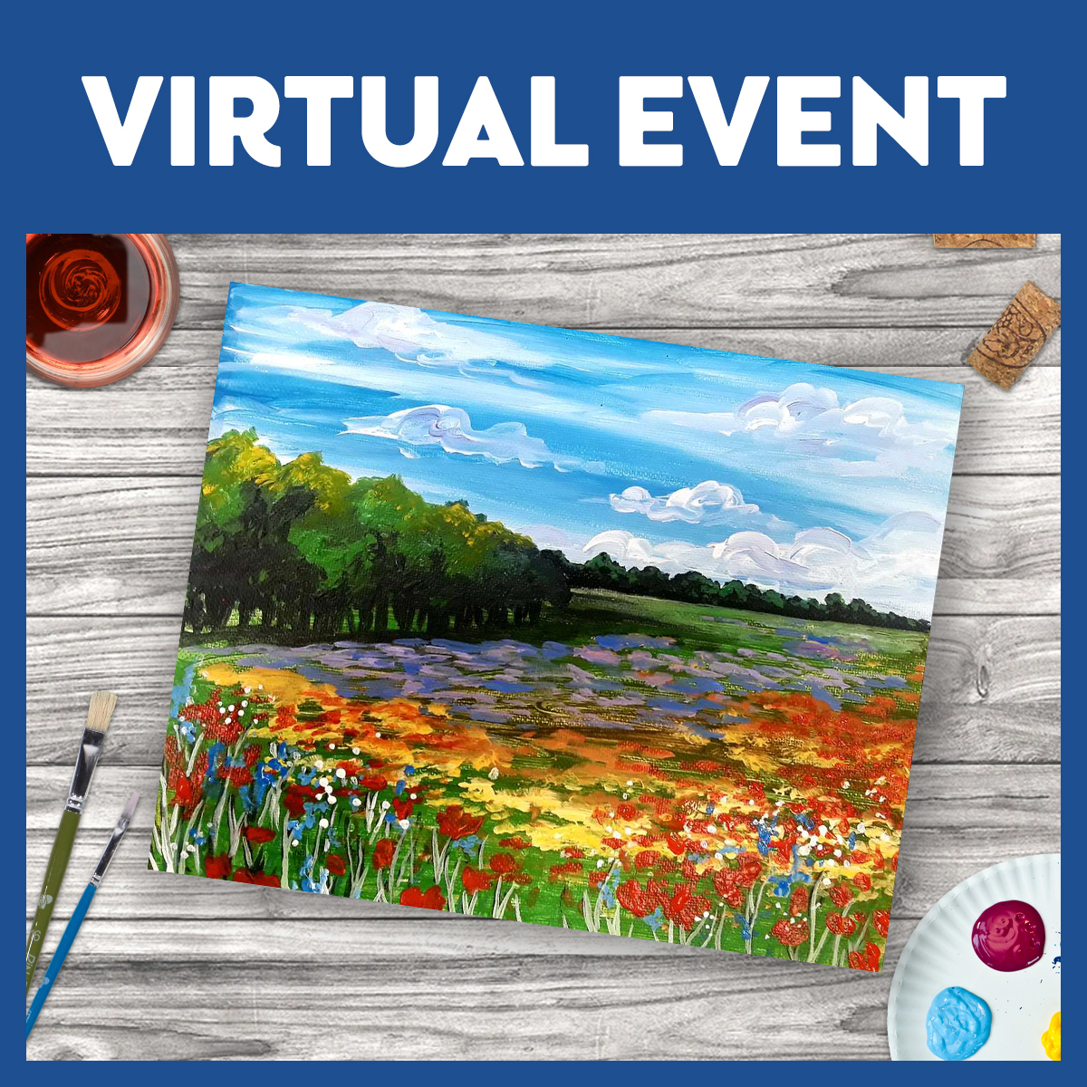 LIVE INTERACTIVE VIRTUAL CLASS - SUPPLIES INCLUDED